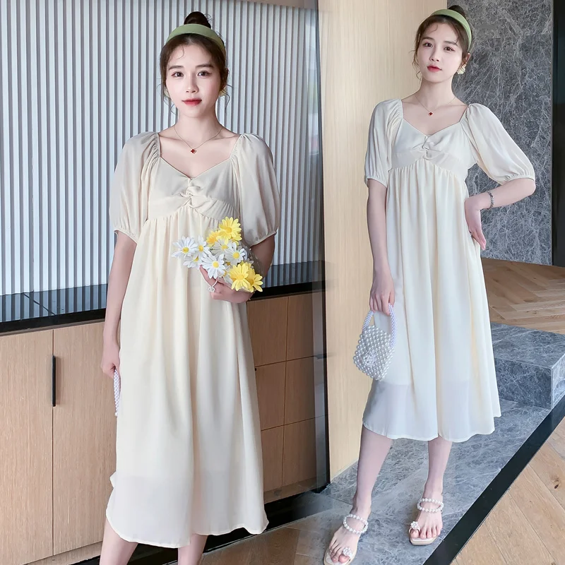 9629# 2022 Summer Korean Fashion Chiffon Maternity Long Dress Chic Ins A Line Slim Clothes for Pregnant Women Elegant Pregnancy
9629# 2022 Summer Korean Fashion Chiffon Maternity Long Dress Chic Ins A Line Slim Clothes for Pregnant Women Elegant Pregnancy