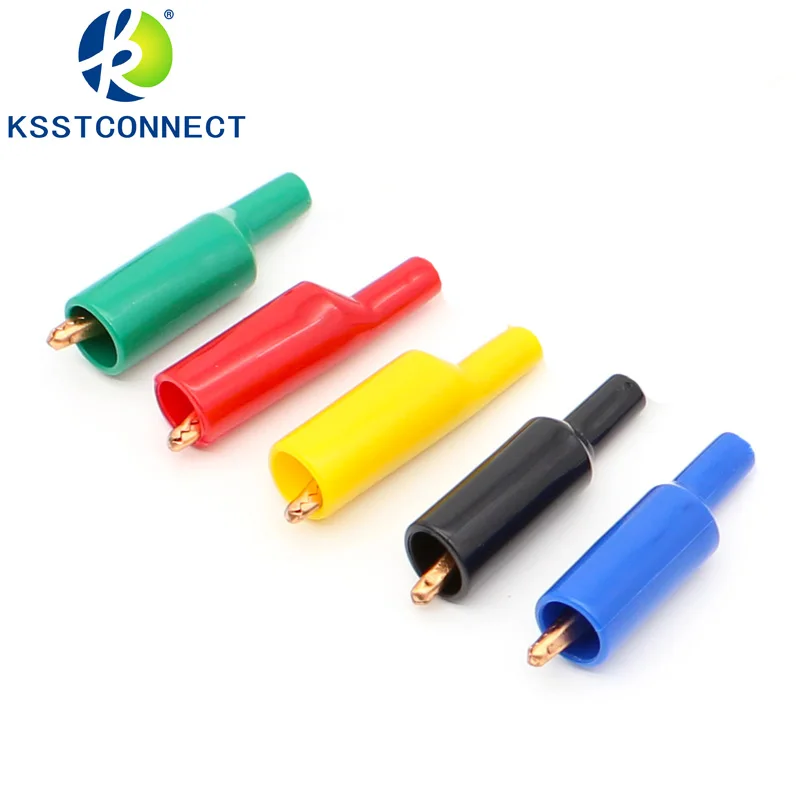 CC60C Solid copper Crocodile Alligator Clips with PVC insulator 10A Current 4mm Socket connction
CC60C Solid copper Crocodile Alligator Clips with PVC insulator 10A Current 4mm Socket connction