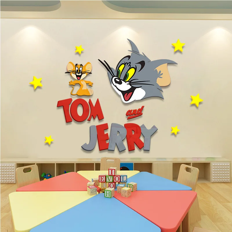 Anime Figures Tom and Jerry Acrylic Wall Sticker Wallpaper Children's Bedroom Kindergarten Living Room Decoration Birthday Gifts
Anime Figures Tom and Jerry Acrylic Wall Sticker Wallpaper Children's Bedroom Kindergarten Living Room Decoration Birthday Gifts