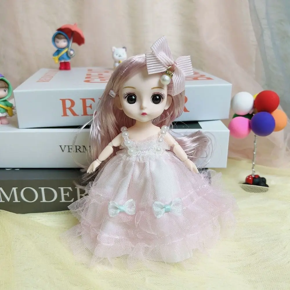 17cm Bjd Girls Doll Moveable Joints Princess Girl's Dress 3D Eyes Convertible Clothing Mini Doll Toys for Girls Christmas Gifts 
17cm Bjd Girls Doll Moveable Joints Princess Girl's Dress 3D Eyes Convertible Clothing Mini Doll Toys for Girls Christmas Gifts
