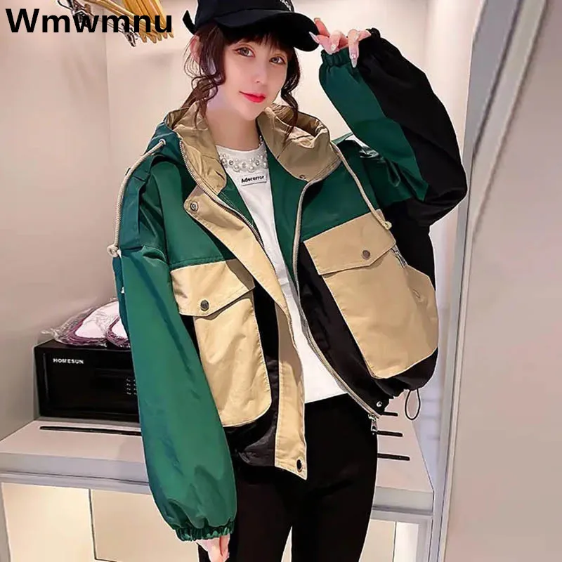 Spliced Color Streetwear Hooded Jackets Coats Baseball Pockets Casual Chaquetas Loose Safari Style Jaquetas New Korean Casacos
Spliced Color Streetwear Hooded Jackets Coats Baseball Pockets Casual Chaquetas Loose Safari Style Jaquetas New Korean Casacos