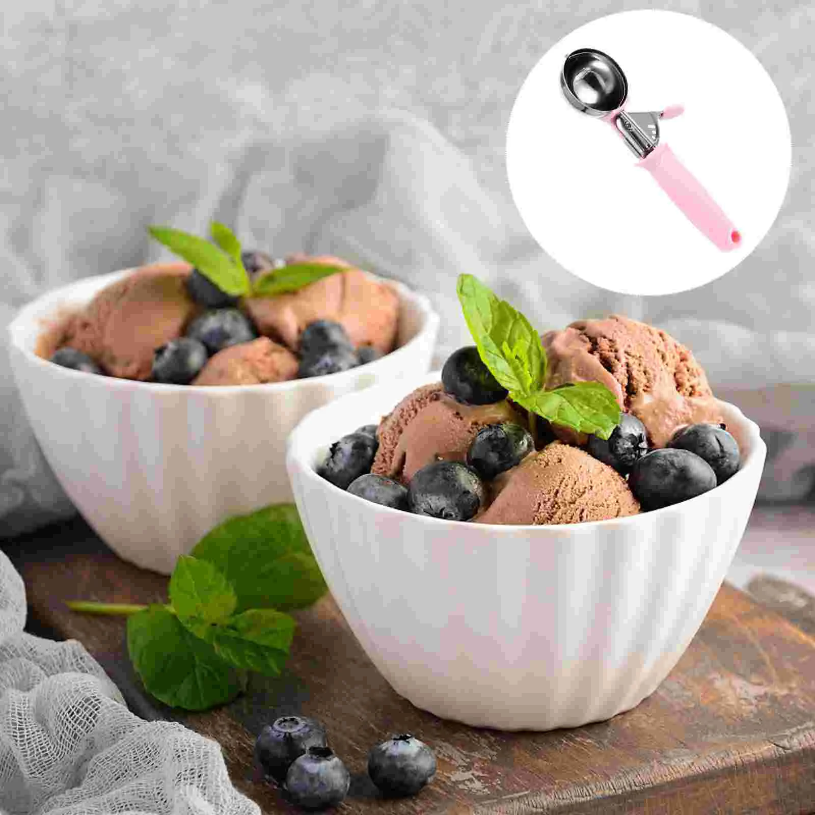 Scoop Scooper Ice Cream Baller Melon Steel Stainless Metal Spoon Cookie Small Dough Fruit Withspade Release Trigger Dessert
Scoop Scooper Ice Cream Baller Melon Steel Stainless Metal Spoon Cookie Small Dough Fruit Withspade Release Trigger Dessert
