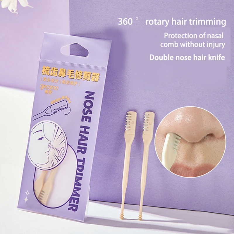 Comb Tooth Nose Trimmer Secure Nostril Cavity Cleaning Double Head Portable Manual Trimming Nose Hair Removal Tool Knife Scissor
Comb Tooth Nose Trimmer Secure Nostril Cavity Cleaning Double Head Portable Manual Trimming Nose Hair Removal Tool Knife Scissor