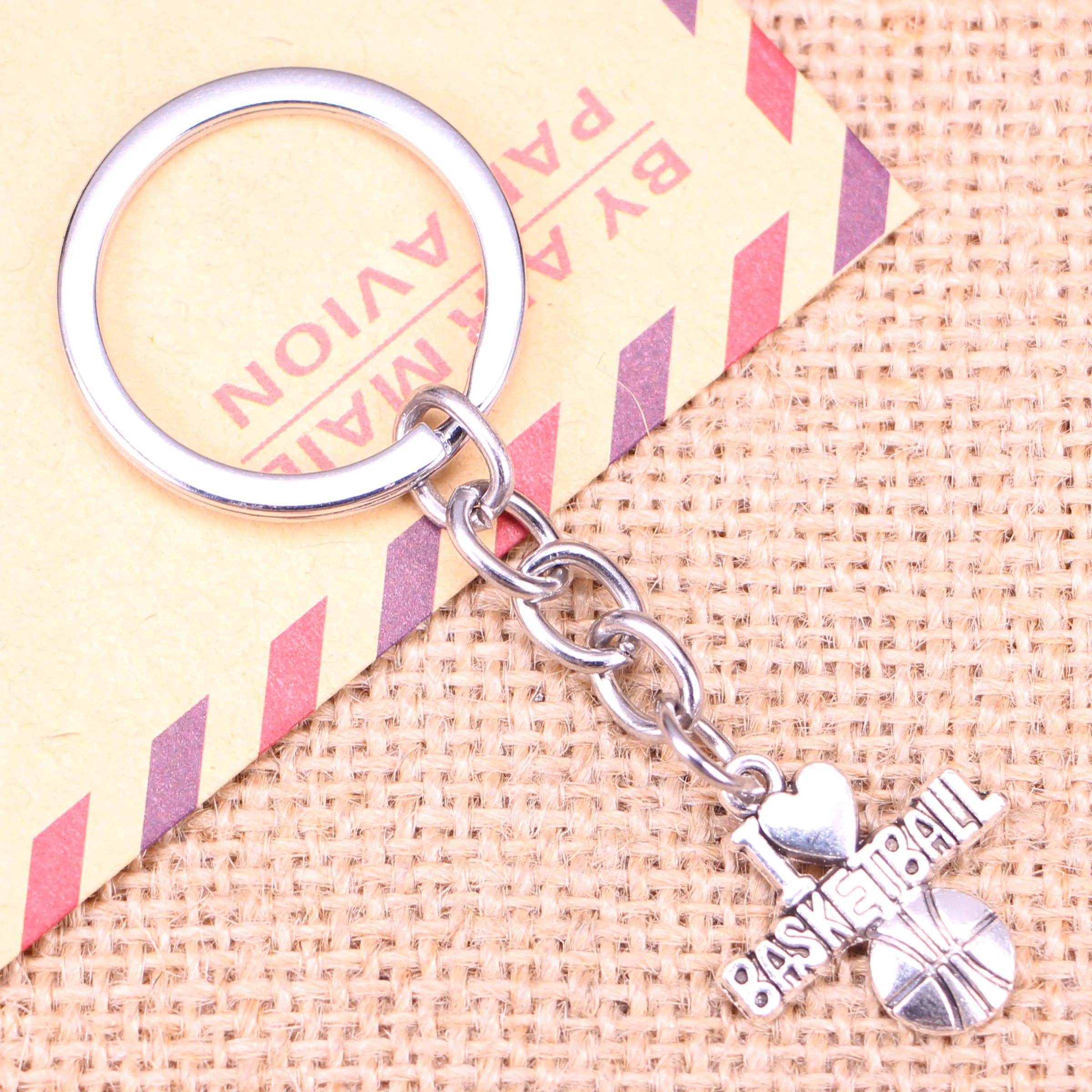 20pcs New Fashion Keychain 21x20mm i love basketball Pendants DIY Men Jewelry Car Key Chain Ring Holder Souvenir For Gift
20pcs New Fashion Keychain 21x20mm i love basketball Pendants DIY Men Jewelry Car Key Chain Ring Holder Souvenir For Gift