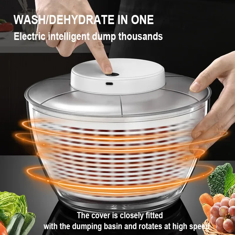 Home Fruit Cleaning And Separation Electric Dryer Wet Dehydrator Draining And Spinner Gadget Quick Vegetable Dry Salad Vegetable
Home Fruit Cleaning And Separation Electric Dryer Wet Dehydrator Draining And Spinner Gadget Quick Vegetable Dry Salad Vegetable