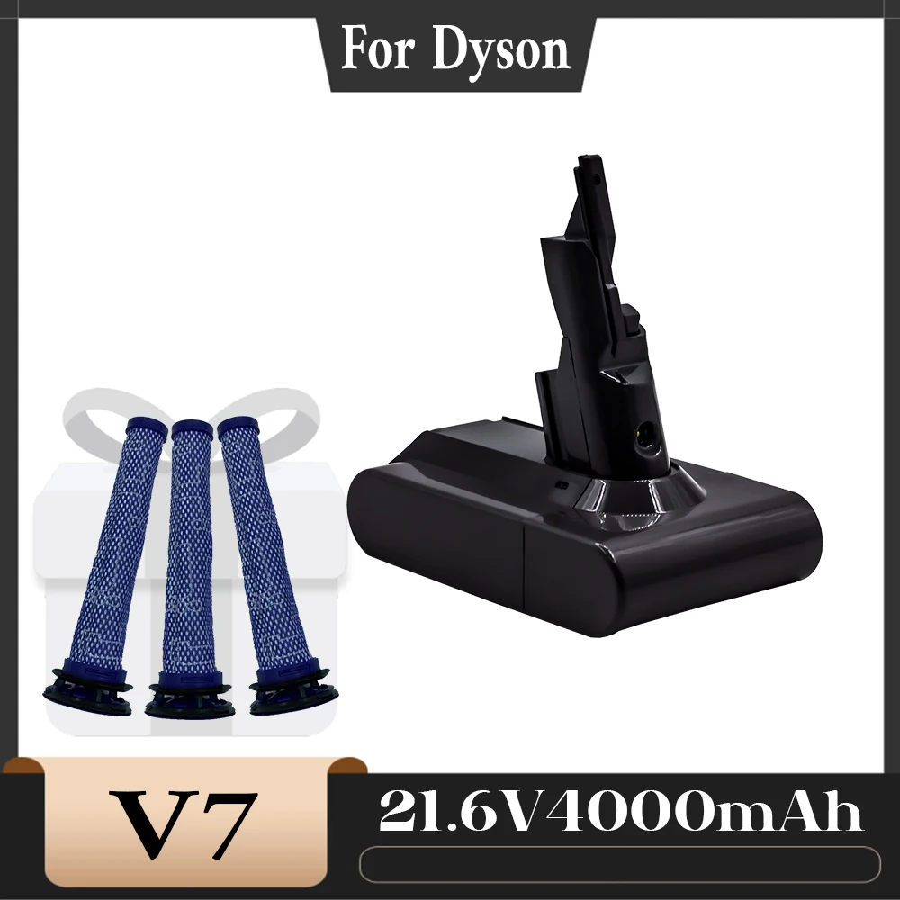 Vacuum Cleaner Battery for Dyson V7 Series DC58 DC59 DC61 DC62 DC74 SV09 SV07 SV06 SV04 SV03 4.0Ah Rechargeable Bateria
Vacuum Cleaner Battery for Dyson V7 Series DC58 DC59 DC61 DC62 DC74 SV09 SV07 SV06 SV04 SV03 4.0Ah Rechargeable Bateria