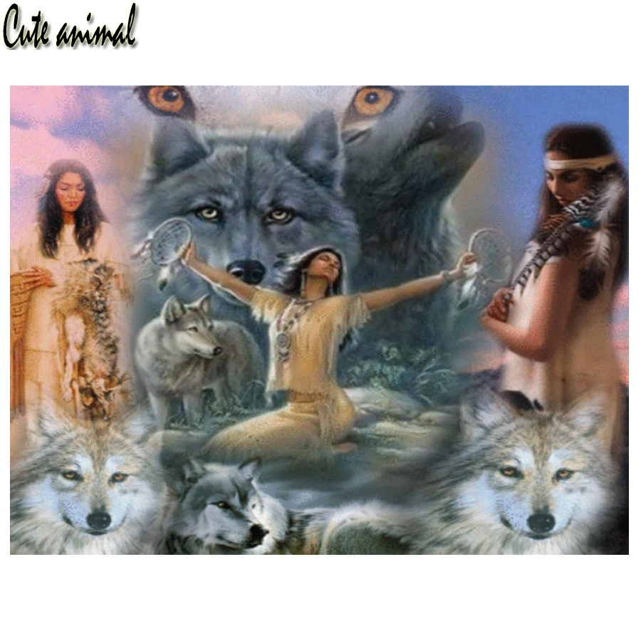 Алмазная живопись 5D "сделай сам", картина с изображением племени индийской женщины, Набор для вышивки крестиком, Алмазная мозаика с волчьими животными, подарки ручной работы, Декор
Алмазная живопись 5D "сделай сам", картина с изображением племени индийской женщины, Набор для вышивки крестиком, Алмазная мозаика с волчьими животными, подарки ручной работы, Декор