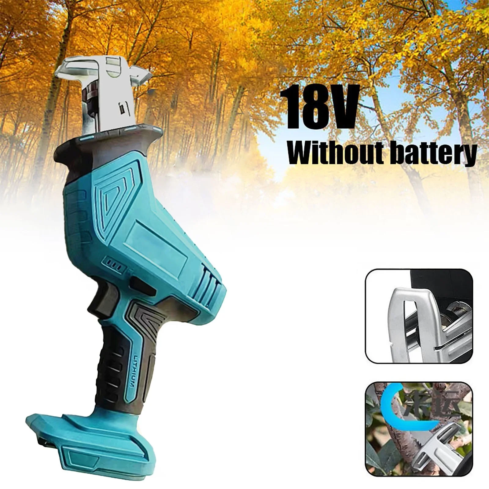 18V Portable Cordless Reciprocating Saw Replacement Metal Wood Cutting Machine Tool Electric Saw For 18V Battery Power Tool
18V Portable Cordless Reciprocating Saw Replacement Metal Wood Cutting Machine Tool Electric Saw For 18V Battery Power Tool
