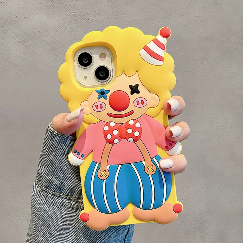 Funny 3D Overalls Clown Silicone Case For iPhone 11 12 13 14 Pro Max Cute Cartoon Soft Protection Cover
Funny 3D Overalls Clown Silicone Case For iPhone 11 12 13 14 Pro Max Cute Cartoon Soft Protection Cover