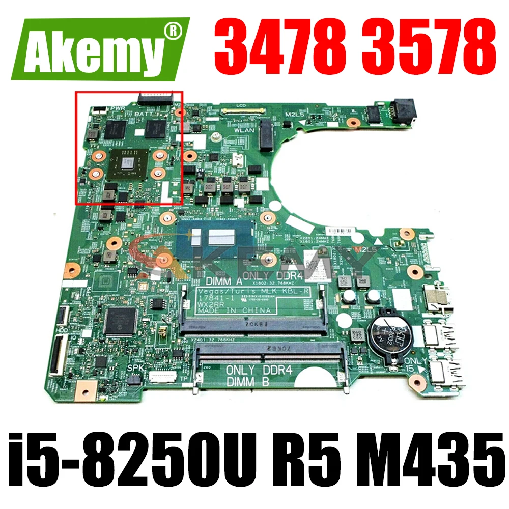 Материнская плата для ноутбука Dell INSPIRON 3478 3578, R5 M435, 2 Гб, 17841-1, WX2RR
Материнская плата для ноутбука Dell INSPIRON 3478 3578, R5 M435, 2 Гб, 17841-1, WX2RR