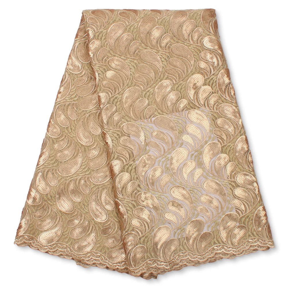 Gold African Tulle Lace Fabric 2022 High Quality Lace Latest Wedding French Lace Fabric With Sequins For Nigerian Bridal 4389B
Gold African Tulle Lace Fabric 2022 High Quality Lace Latest Wedding French Lace Fabric With Sequins For Nigerian Bridal 4389B