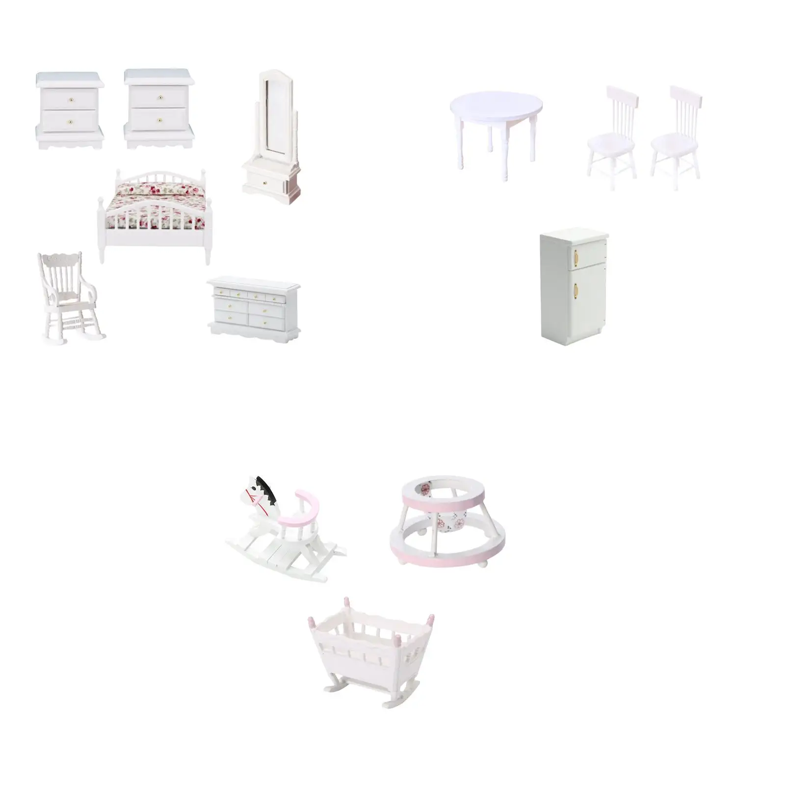 

Миниатюрный Кукольный дом, набор моделей мебели, миниатюрный пейзаж 1/12, украшения