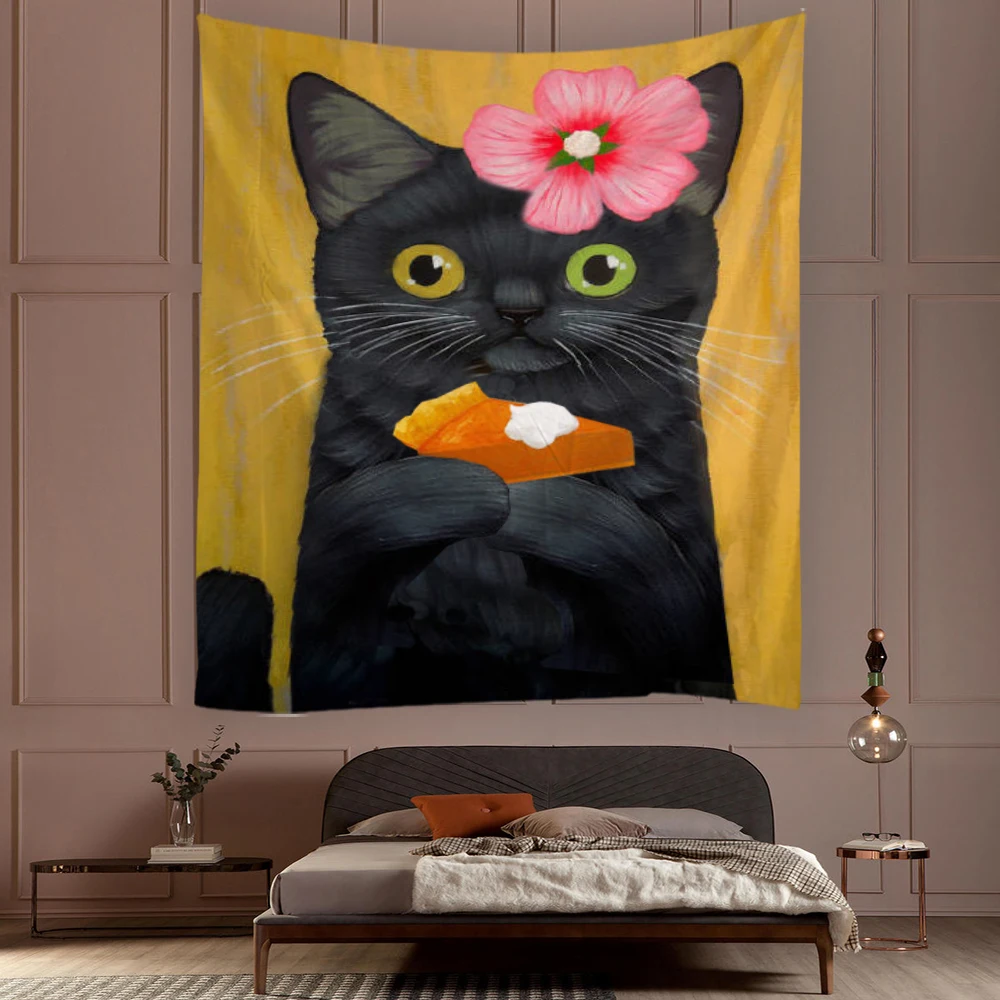 Cute Cat Posters Wall Art Psychedelic Tapiz Witchcraft Tapestry Banner Flag kawaii Vintage Wall Decor Canvas Painting Flip Chart
Cute Cat Posters Wall Art Psychedelic Tapiz Witchcraft Tapestry Banner Flag kawaii Vintage Wall Decor Canvas Painting Flip Chart