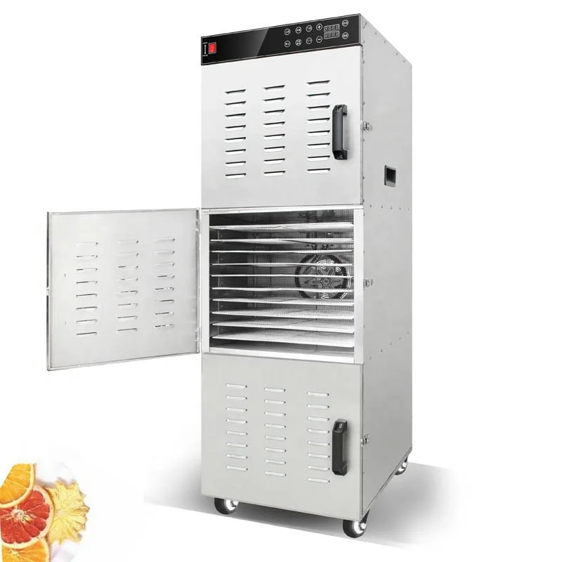 30 Trays Stainless Steel Food Fruit Dehydrator Machine for Industrial Use
30 Trays Stainless Steel Food Fruit Dehydrator Machine for Industrial Use