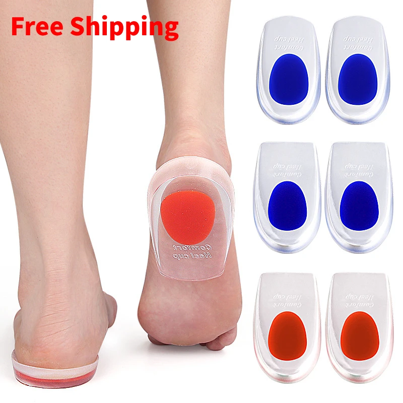 1Pair Silicone Gel Insoles For Heel Spurs Pain Relief Foot Care Protector Cushion Massager Cups Shoe Pads Height Increase
1Pair Silicone Gel Insoles For Heel Spurs Pain Relief Foot Care Protector Cushion Massager Cups Shoe Pads Height Increase