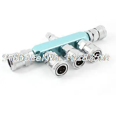 Металлический Пневматический воздушный шланг, 5-ходовой Соединительный быстроразъемный соединитель светло-голубого цвета
Металлический Пневматический воздушный шланг, 5-ходовой Соединительный быстроразъемный соединитель светло-голубого цвета