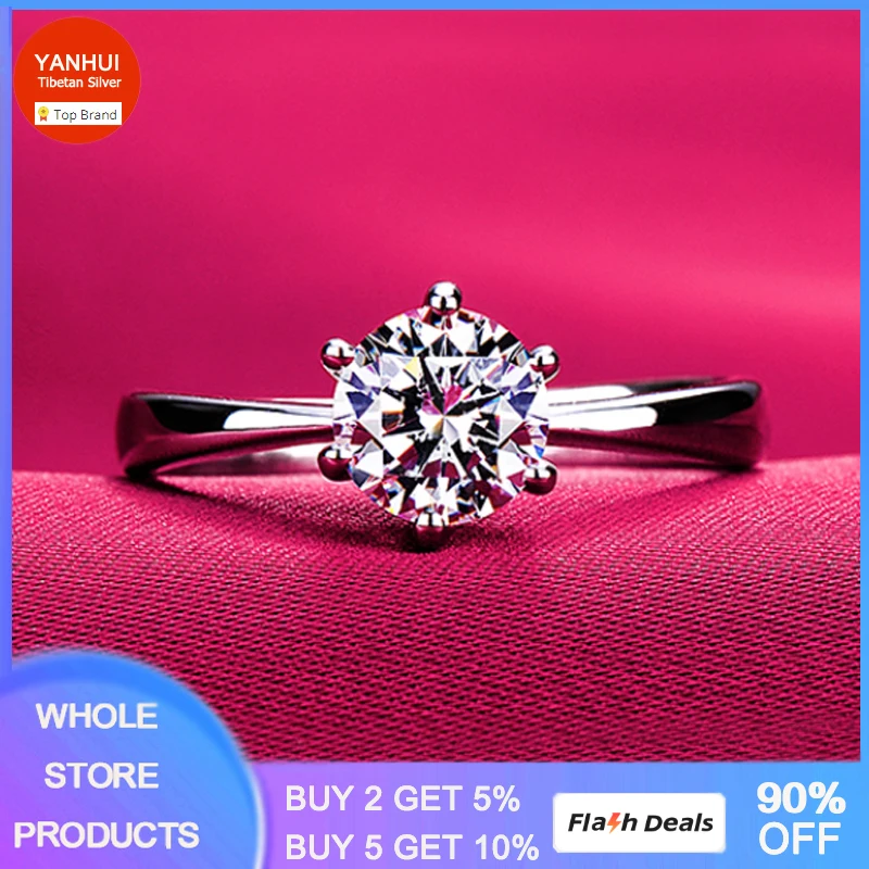 

Never Fade White Gold Color Tibetan Silver Rings For Women Brillian Cubic Zircon Wedding Band Bridal Allergy Free Jewelry
