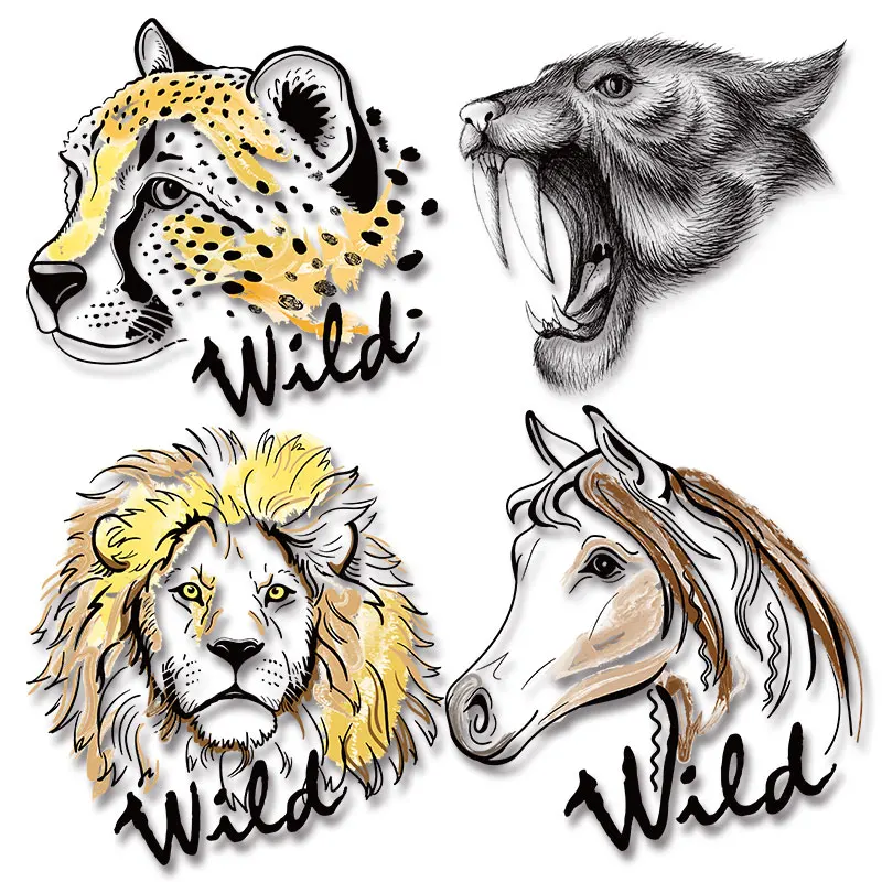 Tiger Washable Clothing Stickers Animal Print Thermal Appliques DIY Heat Transfer Vinyl Clothes Patches Garment Accessories New
Tiger Washable Clothing Stickers Animal Print Thermal Appliques DIY Heat Transfer Vinyl Clothes Patches Garment Accessories New