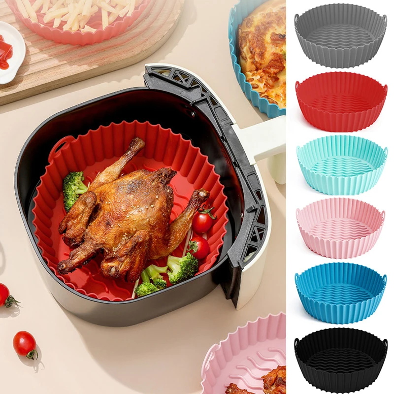 7.5/8.5 Inch Baking Pan Accessories Oven Baking Pan Air Fryer Tray Silicone Mat Baking Pan Liner Reusable Replacement Round 2022
7.5/8.5 Inch Baking Pan Accessories Oven Baking Pan Air Fryer Tray Silicone Mat Baking Pan Liner Reusable Replacement Round 2022