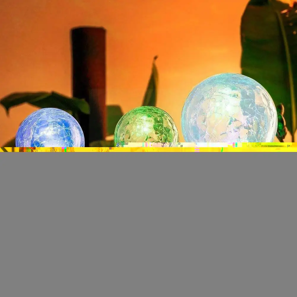 Solar Lights Decorative Cracked Glass Ball Light 4.73" In-Ground Lights With 30 LEDs Waterproof For Garden Additional Light R3O2
Solar Lights Decorative Cracked Glass Ball Light 4.73" In-Ground Lights With 30 LEDs Waterproof For Garden Additional Light R3O2