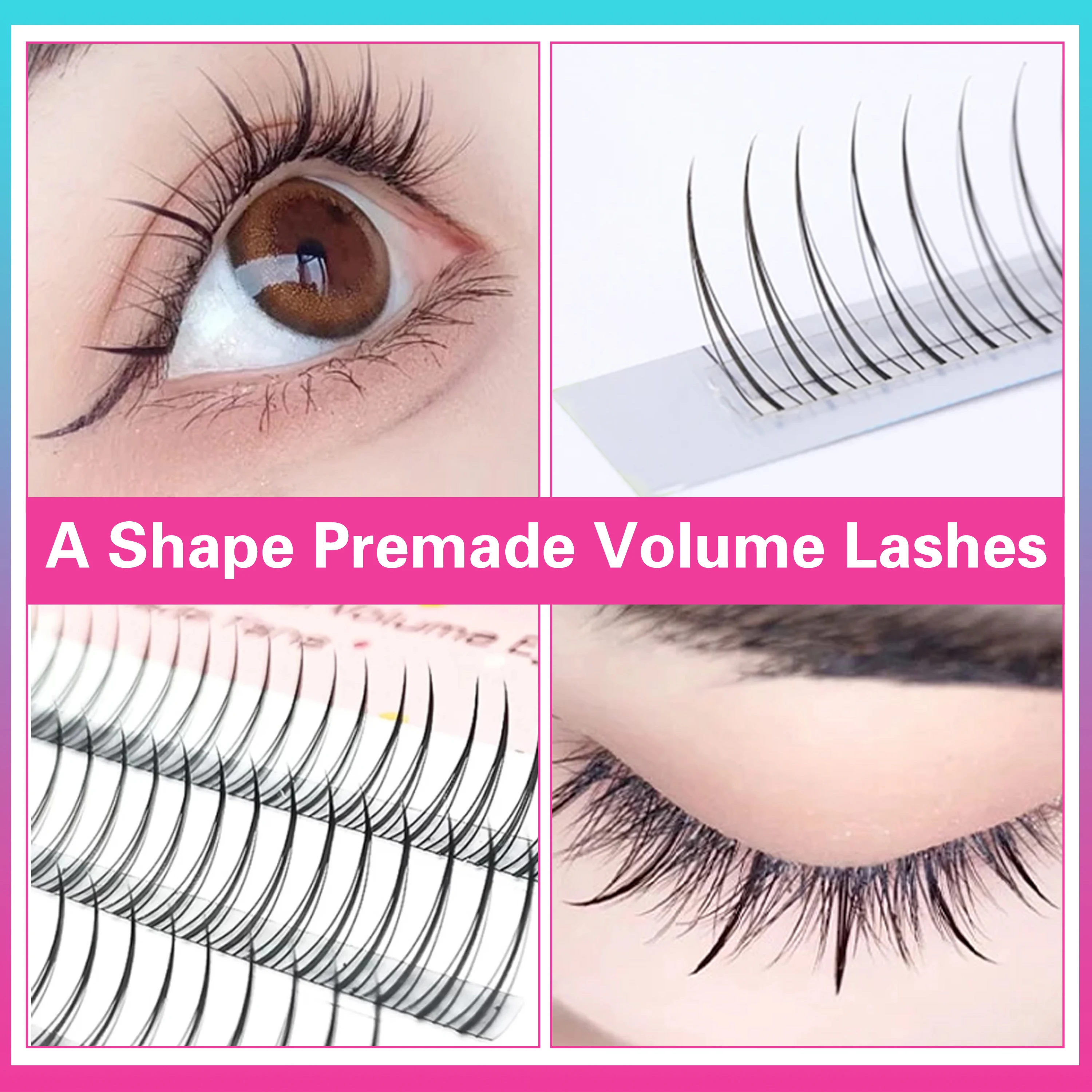 A Shape Lash Eyelashes Extension Individual Cluster Eyelash Premade Volume Fan Lashes
A Shape Lash Eyelashes Extension Individual Cluster Eyelash Premade Volume Fan Lashes