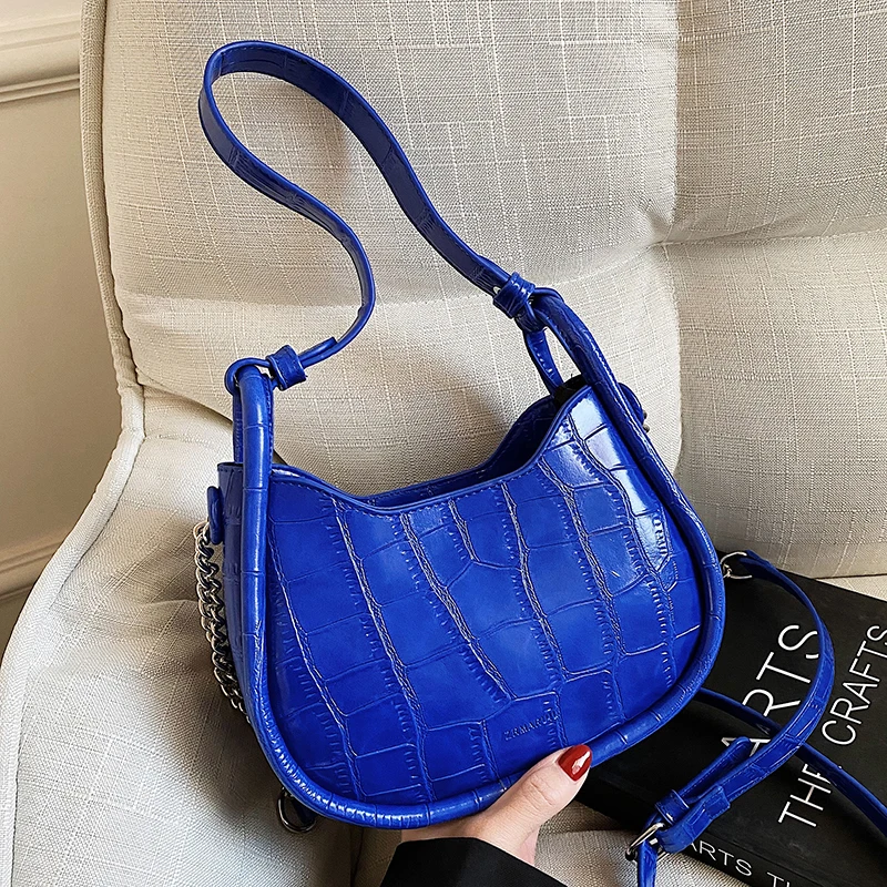 Fashion Klein Blue Women Shoulder Bags Designer Big Handle Handbags Luxury Chains Pu Leather Crossbody Bag Lady Small Tote Purse
Fashion Klein Blue Women Shoulder Bags Designer Big Handle Handbags Luxury Chains Pu Leather Crossbody Bag Lady Small Tote Purse