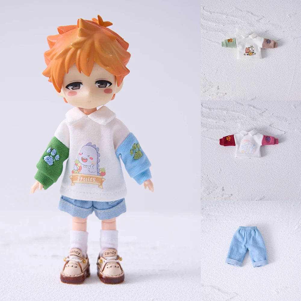 New OB11 Clothes Kawaii Long Sleeved Sweater Colored Stand Up Collar T-shirt Long Pants For Molly Obitsu 11 Baby YMY GSC P9 Body
New OB11 Clothes Kawaii Long Sleeved Sweater Colored Stand Up Collar T-shirt Long Pants For Molly Obitsu 11 Baby YMY GSC P9 Body