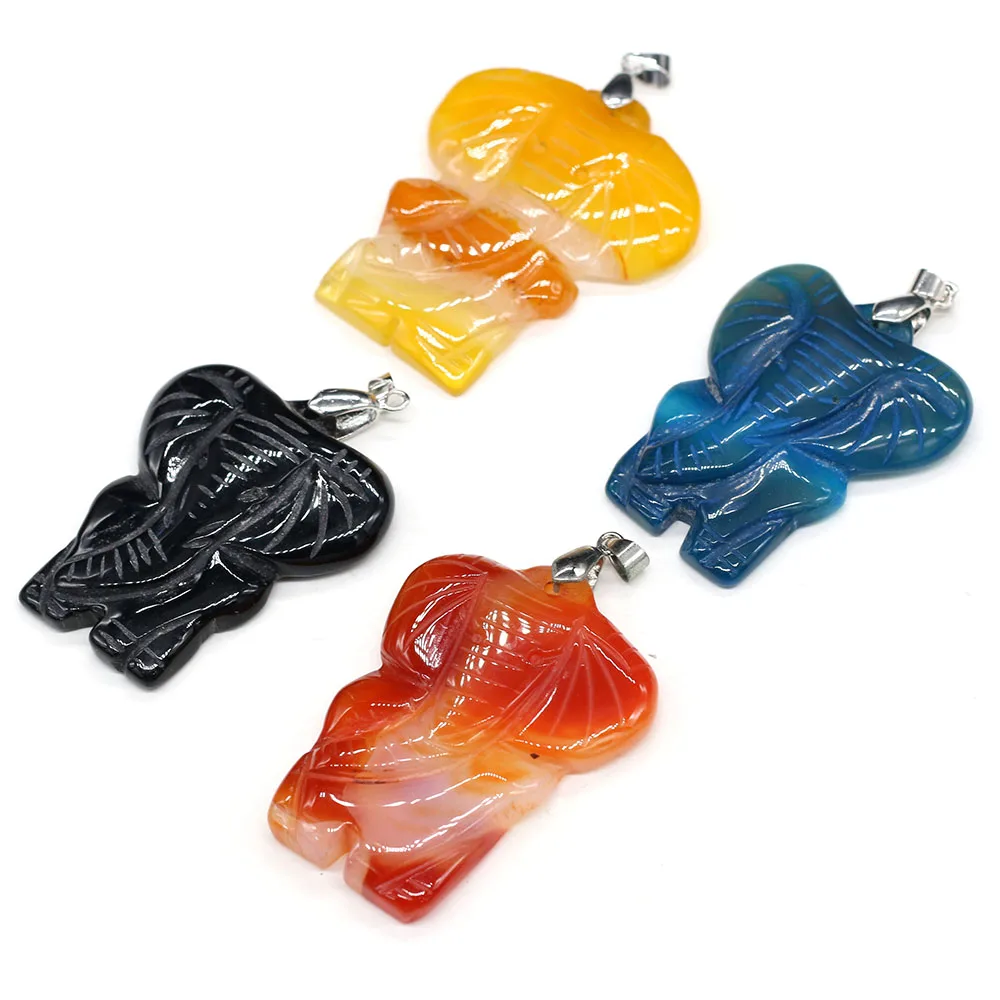 yachu 1PCS Natural Stone Gem Agate Elephant Pendant Crafts For Jewelry MakingDIY Necklace Earring Accessories Gift Decor 38x50mm
yachu 1PCS Natural Stone Gem Agate Elephant Pendant Crafts For Jewelry MakingDIY Necklace Earring Accessories Gift Decor 38x50mm