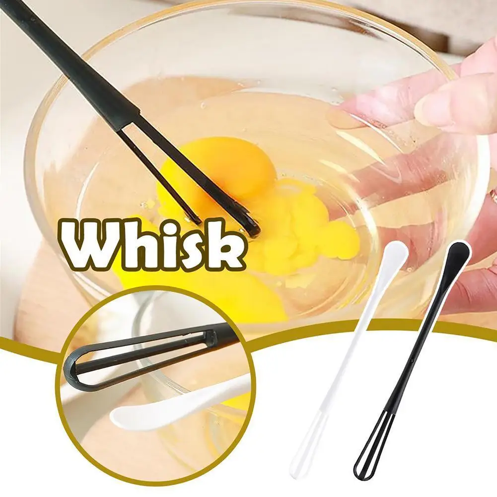 Reusable Mini Whisk Spoon Double-ended Tiny Spoon Spatula Lightweight Handle Manual Egg Blender Hand Egg Mixer Kitchen Gadget
Reusable Mini Whisk Spoon Double-ended Tiny Spoon Spatula Lightweight Handle Manual Egg Blender Hand Egg Mixer Kitchen Gadget