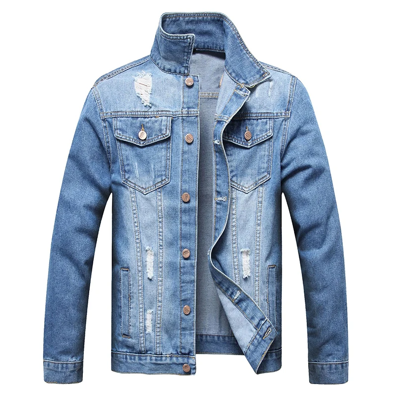2022 Spring Autumn Men's Denim Jacket Loose Simple Casual Denim Coat For Youth Men Cotton Korean Slim Jean Jacket Men Streetwear
2022 Spring Autumn Men's Denim Jacket Loose Simple Casual Denim Coat For Youth Men Cotton Korean Slim Jean Jacket Men Streetwear