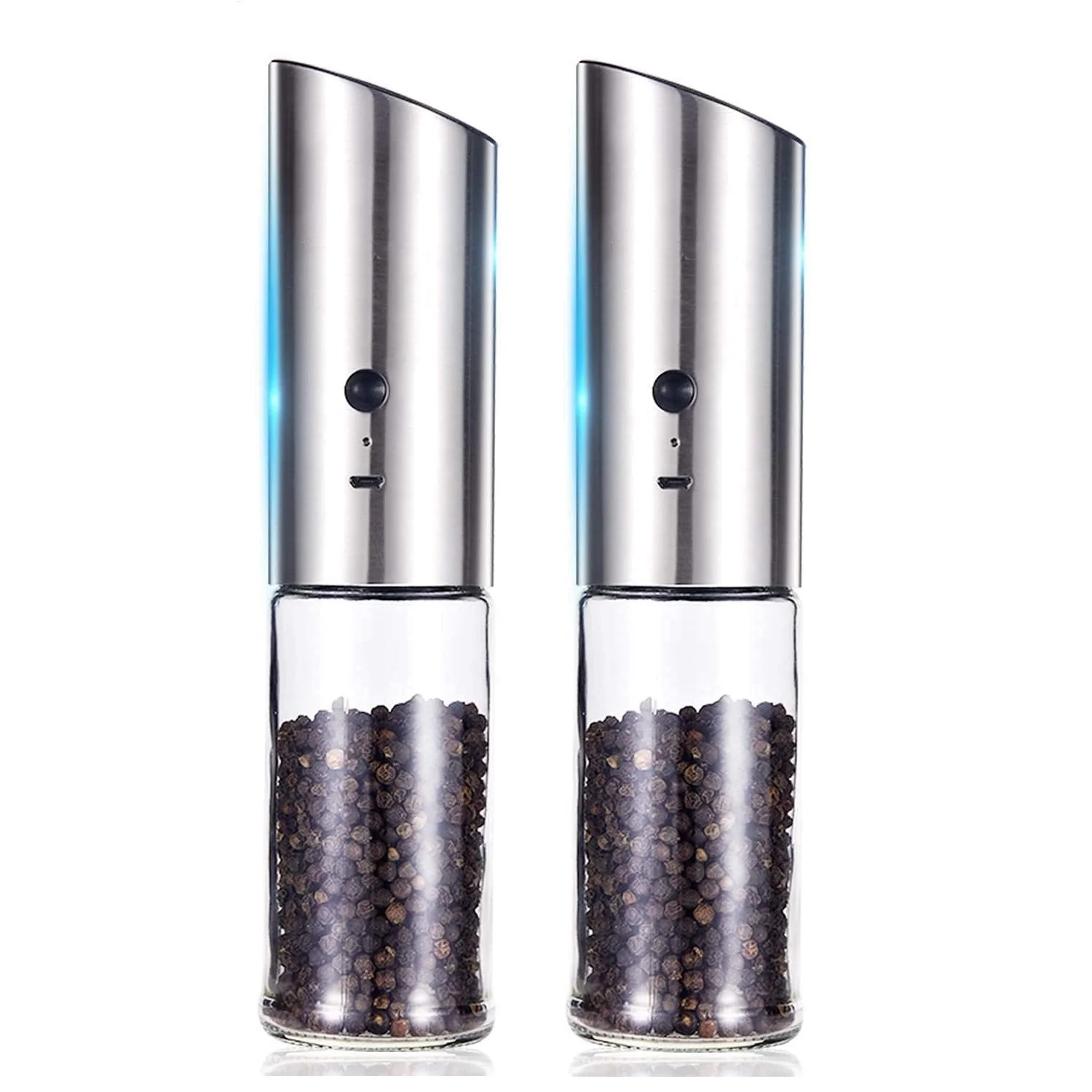 2Pack USB Rechargeable Electric Salt and Pepper Grinder Stainless Steel Salt and Pepper Grinders Refillable
2Pack USB Rechargeable Electric Salt and Pepper Grinder Stainless Steel Salt and Pepper Grinders Refillable