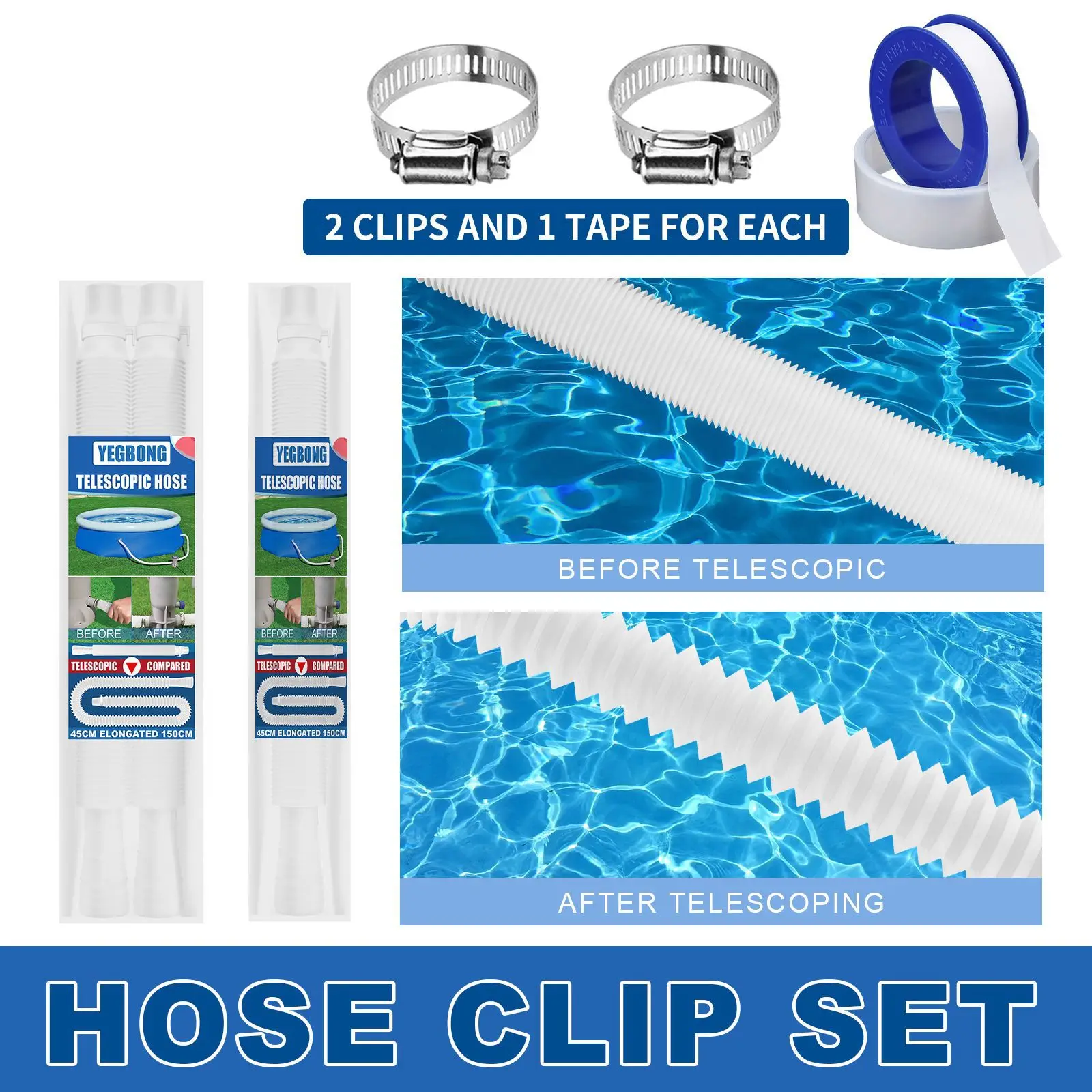 Swimming Pool Replacement Hose Set Pool Portable Long Filter Swimming Pool Pump Replacement Hose For Above Ground Pools
Swimming Pool Replacement Hose Set Pool Portable Long Filter Swimming Pool Pump Replacement Hose For Above Ground Pools