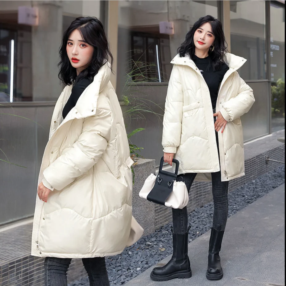 Beardon2022New Women's Jacket Winter Loose Glossy Versatile Mid-Length Padded Coat Ladies Fashion Warm Parkas Down Cotton Jacket
Beardon2022New Women's Jacket Winter Loose Glossy Versatile Mid-Length Padded Coat Ladies Fashion Warm Parkas Down Cotton Jacket