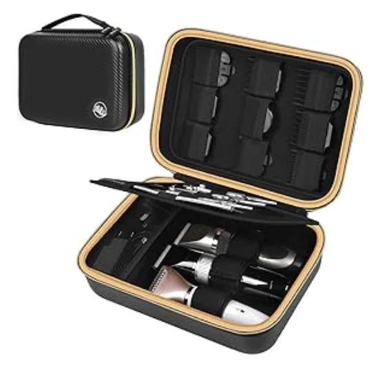 Полиэстер сумка-органайзер для машинок для стрижки волос
Полиэстер сумка-органайзер для машинок для стрижки волос