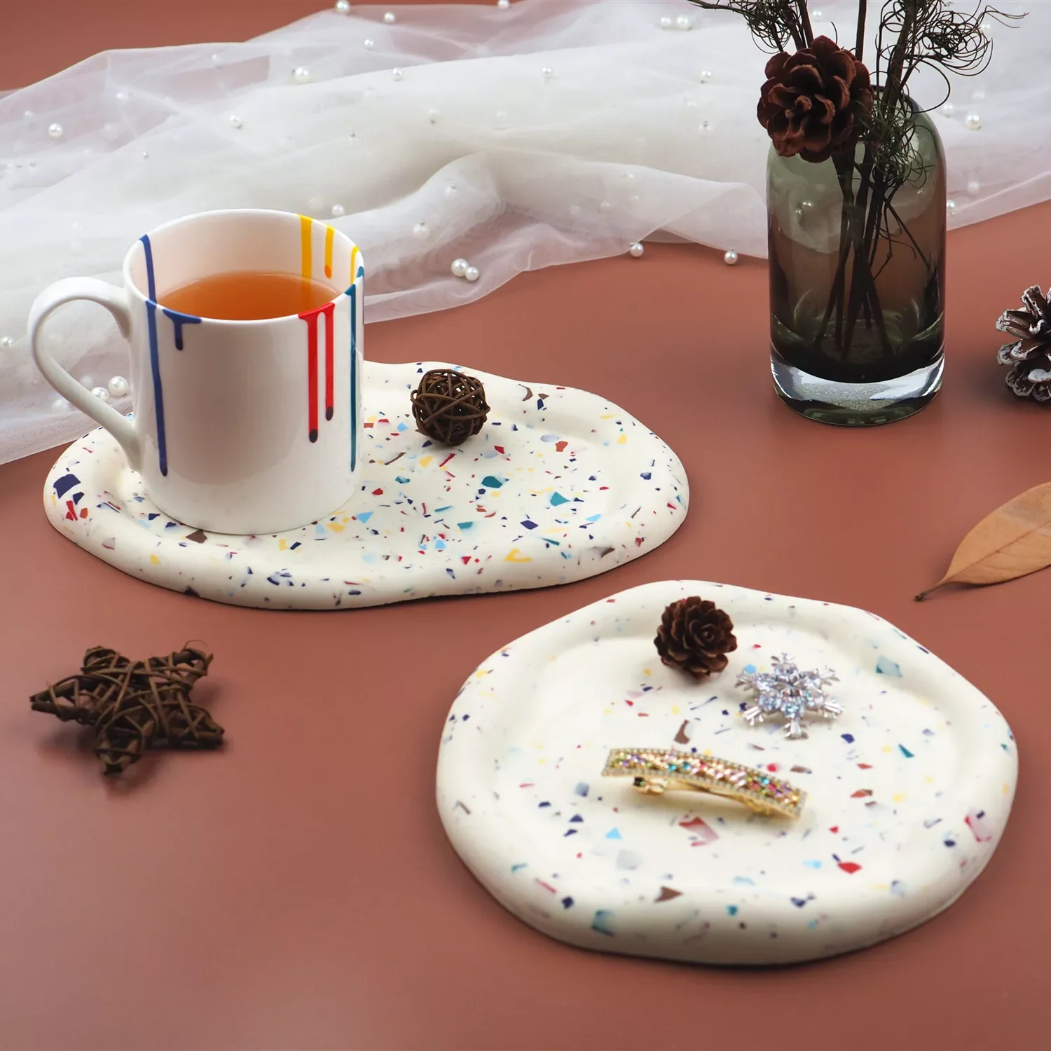 Simple Round Concrete Tray Silicone Mold Home Furnishings Desktop Storage Cement Coaster Placings Mould Plaster Crystal Crafts
Simple Round Concrete Tray Silicone Mold Home Furnishings Desktop Storage Cement Coaster Placings Mould Plaster Crystal Crafts