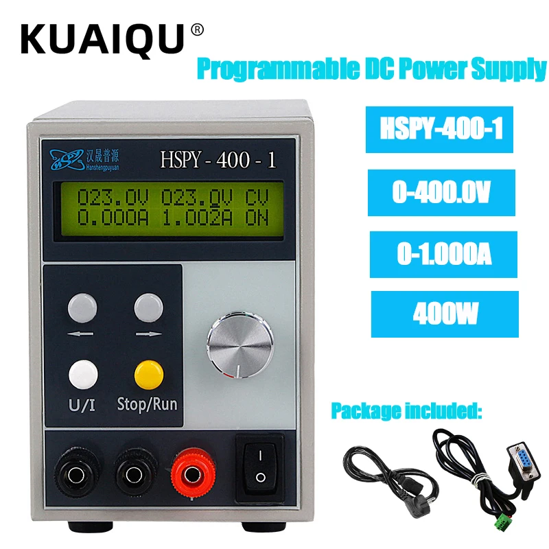 HSPY-400-1 400V 1A Digital Adjustable Variable Switching DC Power Supply For Mobile Repairing Programmable Bench Source 220V
HSPY-400-1 400V 1A Digital Adjustable Variable Switching DC Power Supply For Mobile Repairing Programmable Bench Source 220V