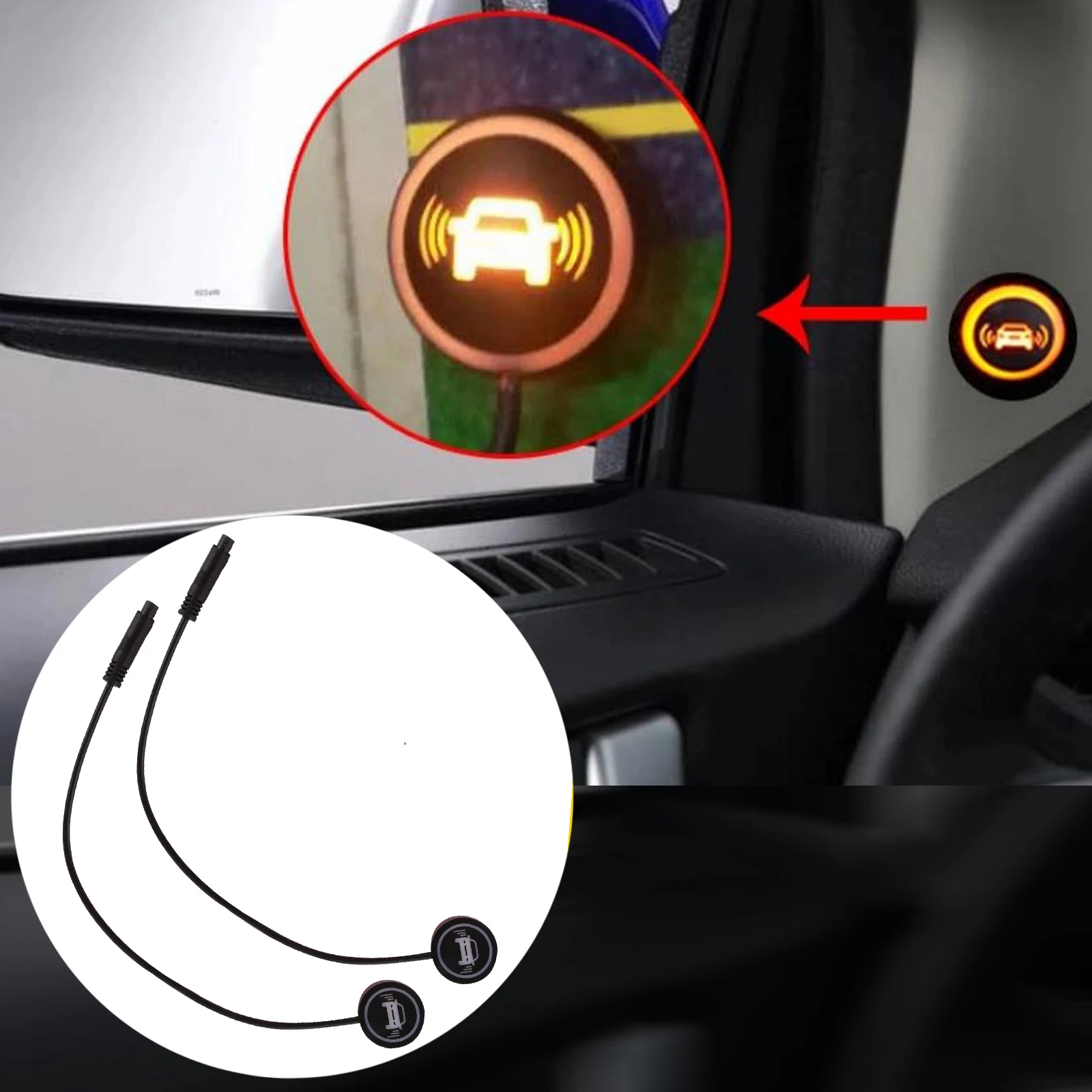 2pcs Car Blind Spot Detection System Warning Light BSD Safety Driving Warning Light Assistance Reversing Radar Parking Sensors
2pcs Car Blind Spot Detection System Warning Light BSD Safety Driving Warning Light Assistance Reversing Radar Parking Sensors