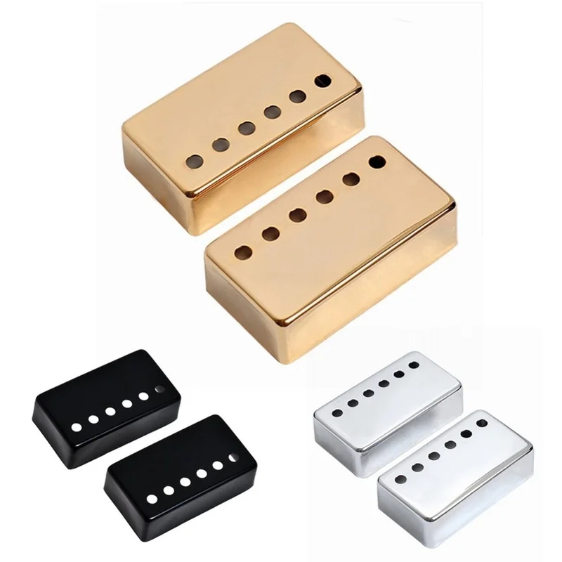 2pcs Chrome Metal Humbucker Pickup Cover 50/52mm for LP Style Electric Guitar Silver Black Gold Guitar Parts Accessories
2pcs Chrome Metal Humbucker Pickup Cover 50/52mm for LP Style Electric Guitar Silver Black Gold Guitar Parts Accessories