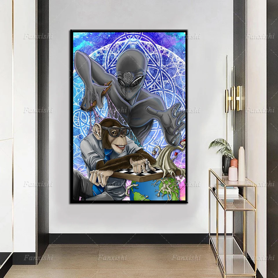 Wall Art Poster Modular Orangutan Extraterrestrial Pictures Hd Printed Magic Canvas Painting Modern Home Decor For Living Room
Wall Art Poster Modular Orangutan Extraterrestrial Pictures Hd Printed Magic Canvas Painting Modern Home Decor For Living Room