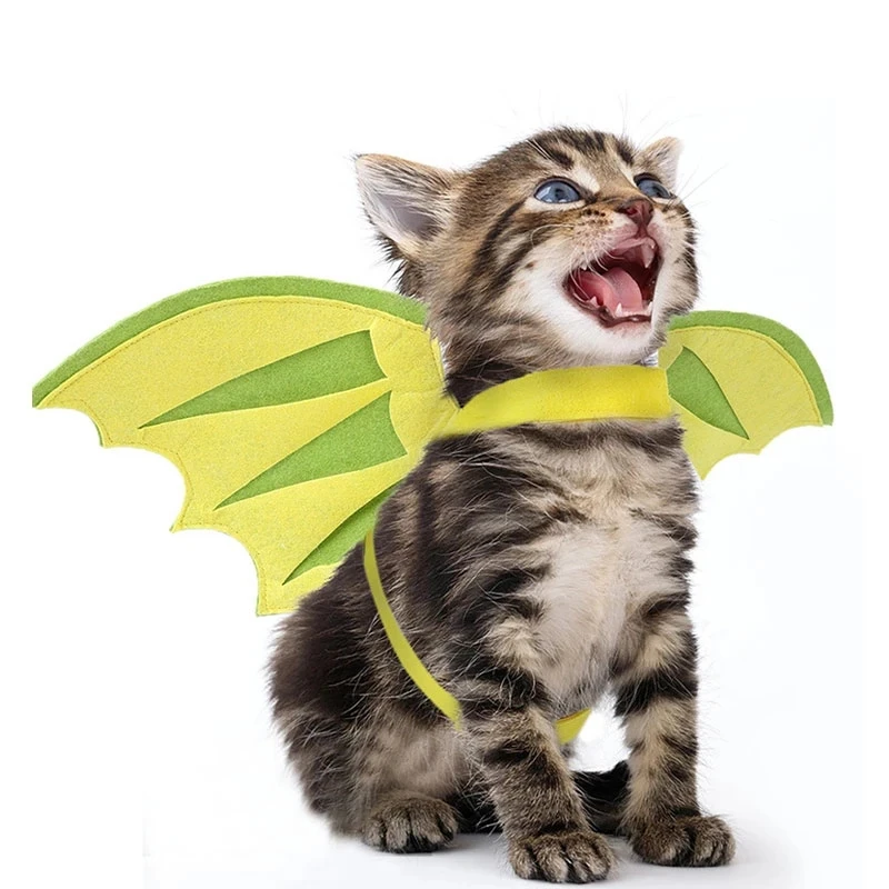 Cat Cosplay Vest Dinosaur Wings Halloween Christmas Transformation Dress Up Kitten Ornament Pet Accessoriess
Cat Cosplay Vest Dinosaur Wings Halloween Christmas Transformation Dress Up Kitten Ornament Pet Accessoriess