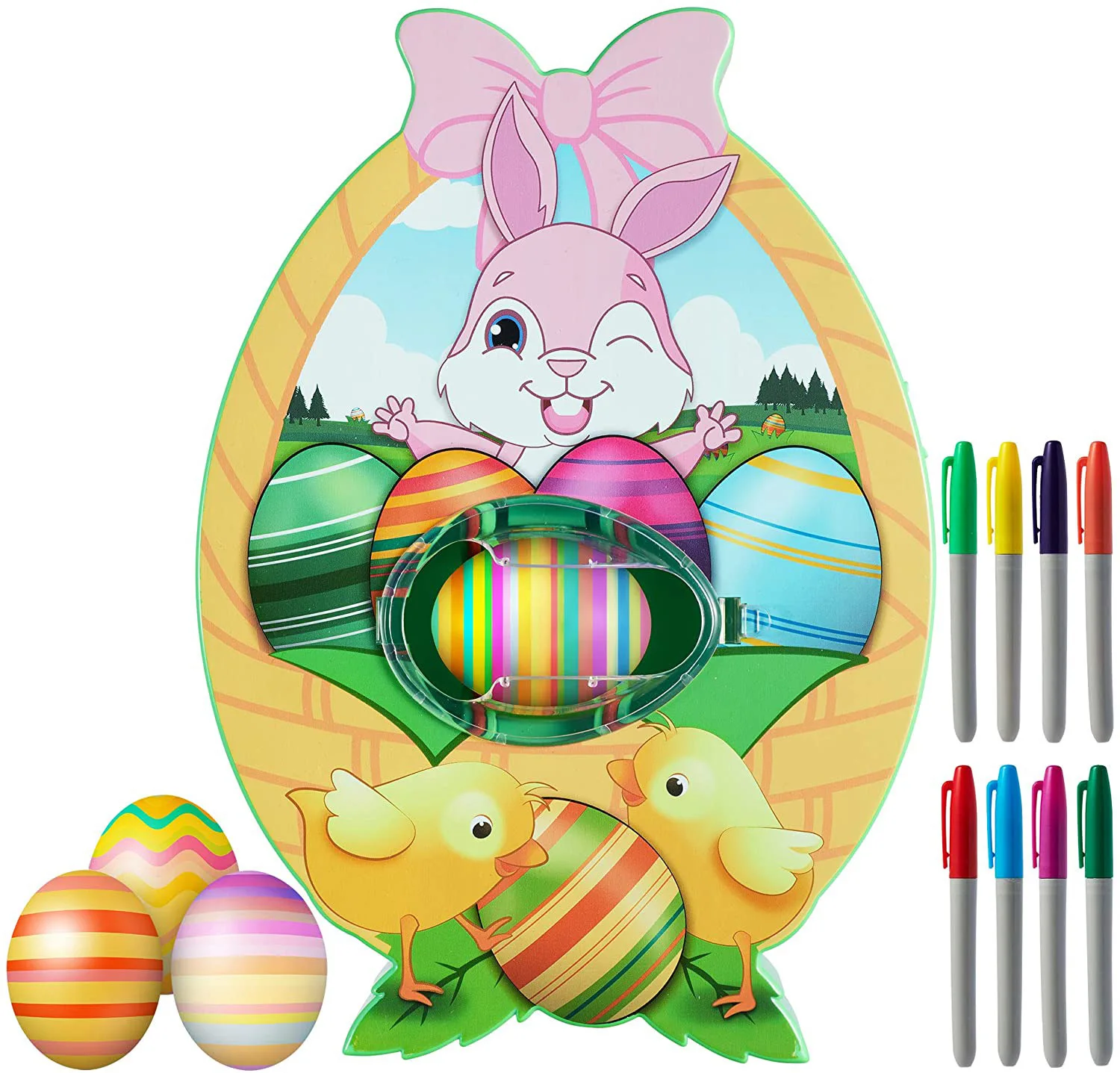 DIY Easter Egg Decorating Coloring Kit Egg Spinner Machine with Accessories Birthday Gift for Kids Children's Fun Toy
DIY Easter Egg Decorating Coloring Kit Egg Spinner Machine with Accessories Birthday Gift for Kids Children's Fun Toy
