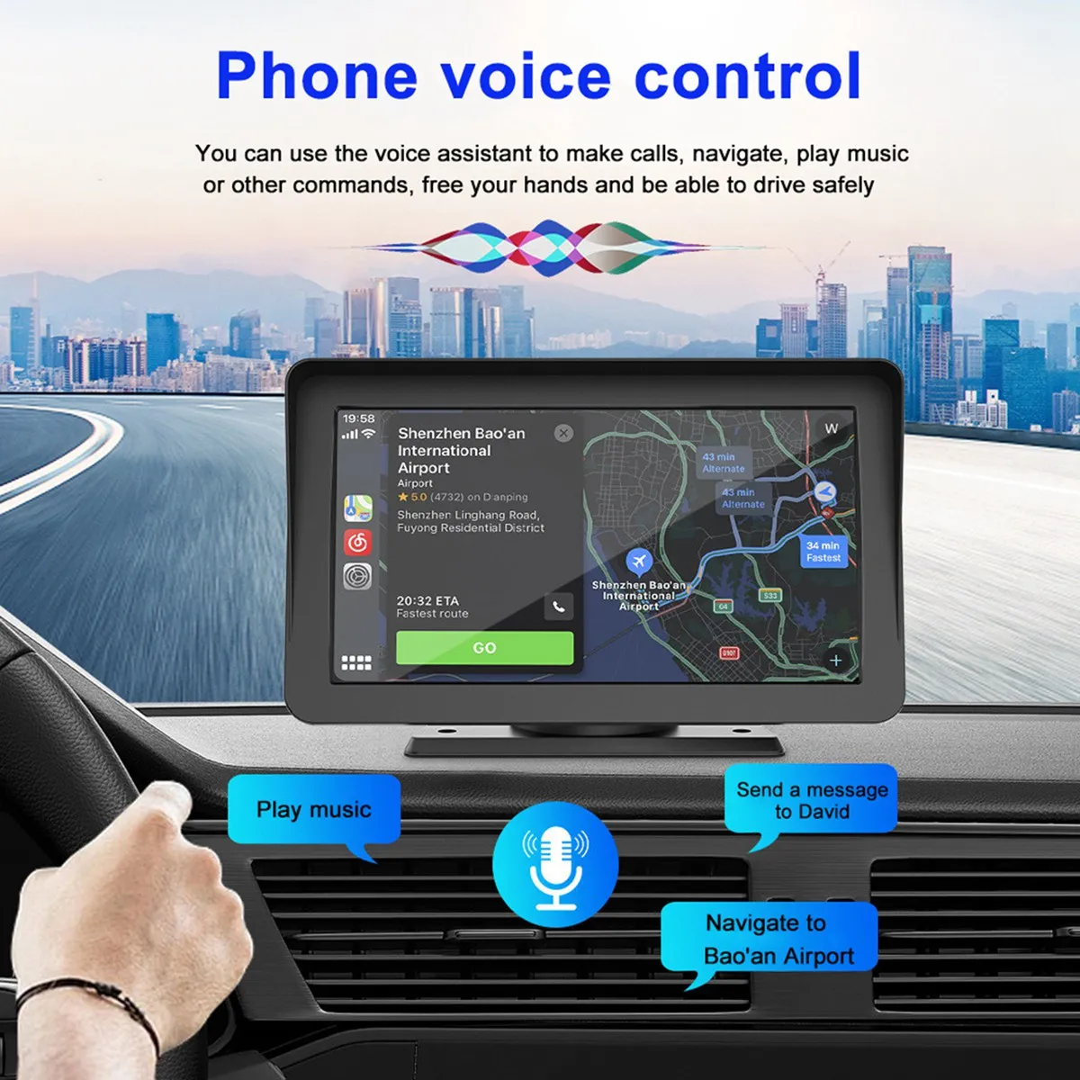 Universal 7Inch Car Radio Multimedia Video Player Wireless Carplay and Wireless Android Auto Touch Screen MP5 A
Universal 7Inch Car Radio Multimedia Video Player Wireless Carplay and Wireless Android Auto Touch Screen MP5 A