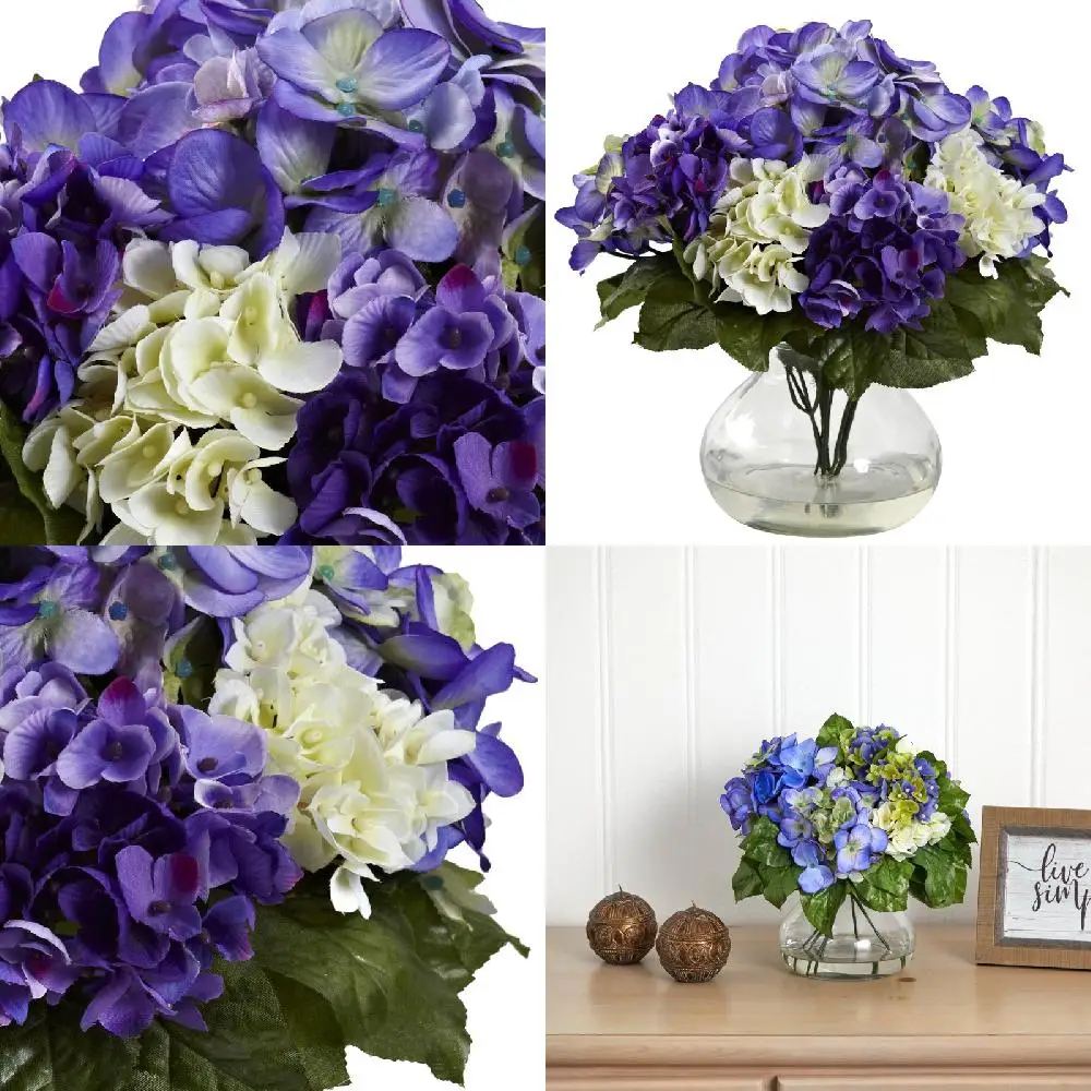 Adorable Blue Artificial Hydrangea Flowers with Vase, Realistic Looking Perfect for Home Decoration, Office Decorative & Gift.
Adorable Blue Artificial Hydrangea Flowers with Vase, Realistic Looking Perfect for Home Decoration, Office Decorative & Gift.