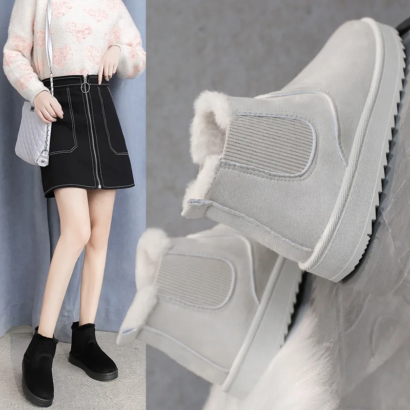 Snow Boots Women 2021 New Thick Velvet Large Size Winter Fashion Warmth one-step Short Boots Cotton Shoes Women's Cotton Shoesdr
Snow Boots Women 2021 New Thick Velvet Large Size Winter Fashion Warmth one-step Short Boots Cotton Shoes Women's Cotton Shoesdr