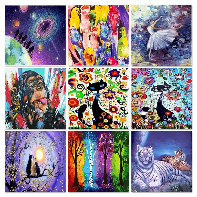 GATYZTORY Oil Painting by Number Tiger Handmade Drawing On Number Acrylic Paint Frame Coloring By Numbers Wall Art Home Decor
GATYZTORY Oil Painting by Number Tiger Handmade Drawing On Number Acrylic Paint Frame Coloring By Numbers Wall Art Home Decor