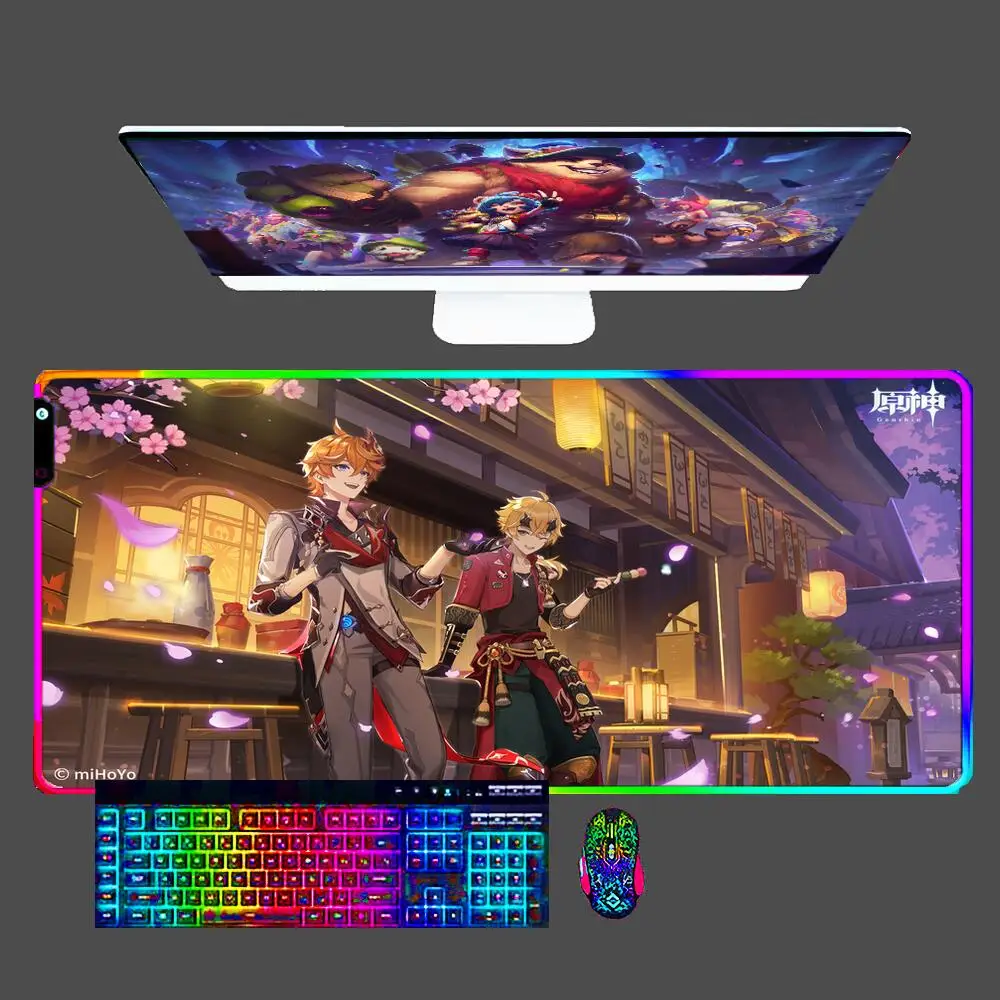 Tartaglia Childe Genshin Impact RGB Mouse Pad Office Gamer Computer LED Desk Mat Keyboard Pc Gaming Accessories Mousepad 900x400
Tartaglia Childe Genshin Impact RGB Mouse Pad Office Gamer Computer LED Desk Mat Keyboard Pc Gaming Accessories Mousepad 900x400