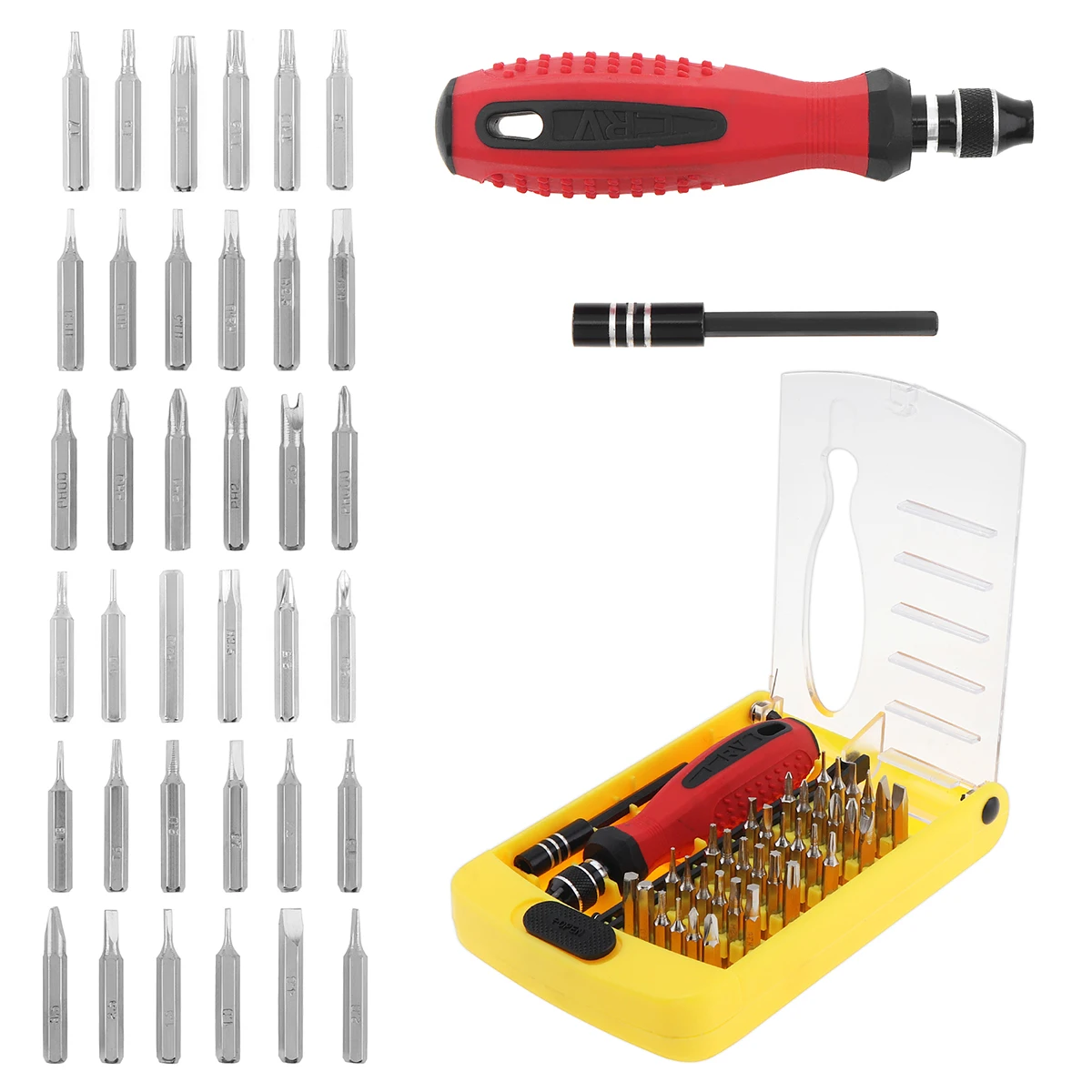 6.35mm Screw Head Clock Screwdriver Cross Combination Tool 1SD-P38A Screwdriver Hardware Tool Set with Extended Rod Driver Bits
6.35mm Screw Head Clock Screwdriver Cross Combination Tool 1SD-P38A Screwdriver Hardware Tool Set with Extended Rod Driver Bits