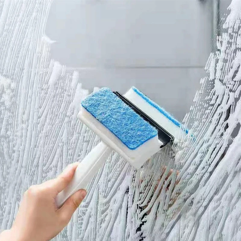 Bathroom Wall Cleaning Brush Sponge Kitchen Glass Cleaner Mirror 2 in1 Silicone Blade Bathroom Shower Scraper Cleaning Tools
Bathroom Wall Cleaning Brush Sponge Kitchen Glass Cleaner Mirror 2 in1 Silicone Blade Bathroom Shower Scraper Cleaning Tools