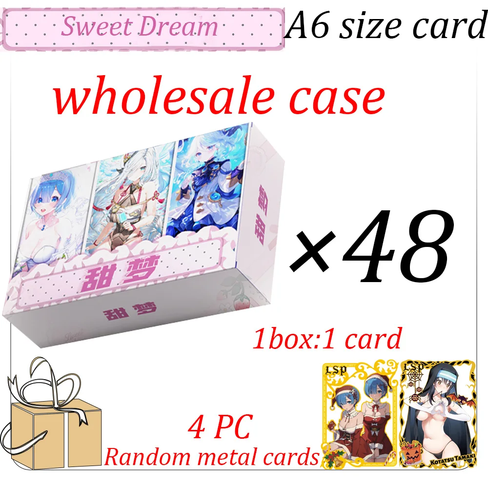 Оптовая продажа Dream Card A6 Size Сексуальная стеклянная карта waifu Бикини Feas Doujin Игрушки