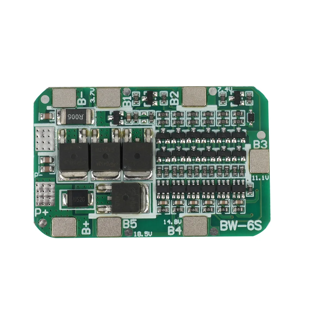 Protection Board PCB Board 6S BMS Battery Board For 6 Pack Li-ion Lithium Module Protection 15A (MAX) Hot Sale
Protection Board PCB Board 6S BMS Battery Board For 6 Pack Li-ion Lithium Module Protection 15A (MAX) Hot Sale